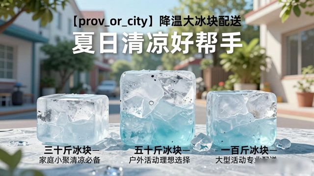 河西降温大冰块配送_海鲜排档降温解决方案_高温天气大冰块配送